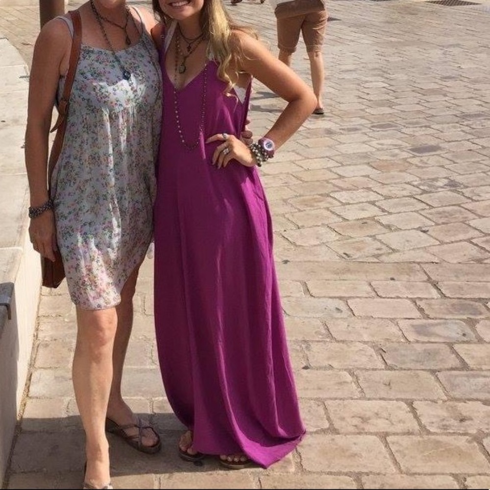 Lovestitch purple maxi dress with pockets